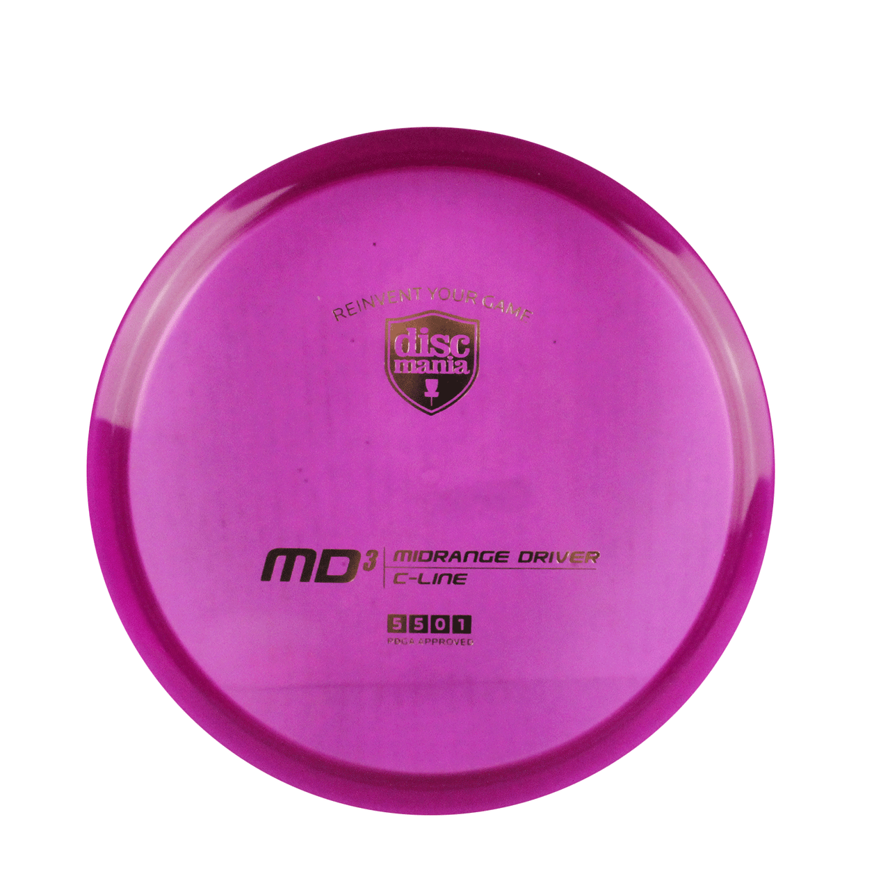 Discmania Disc Golf C-Line MD3 Midrange Driver Purple/Gold 177 grams