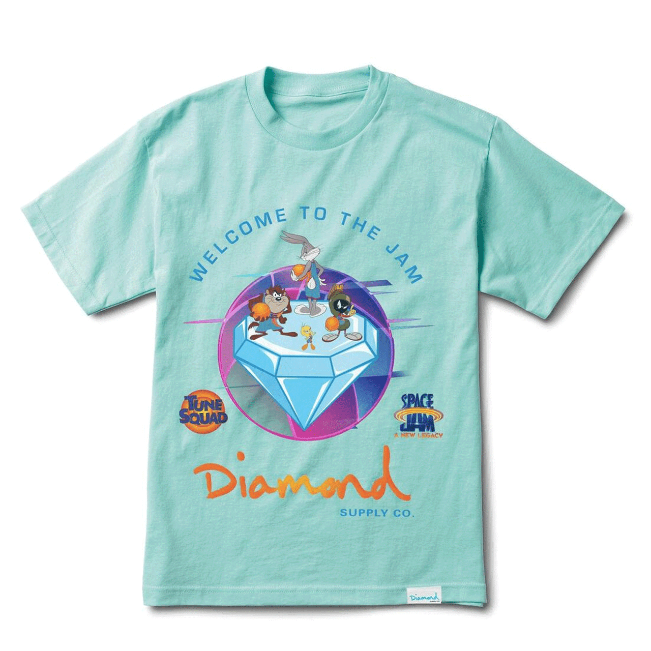 Space Jam 2 Tune Squad Light Blue Tee Shirt