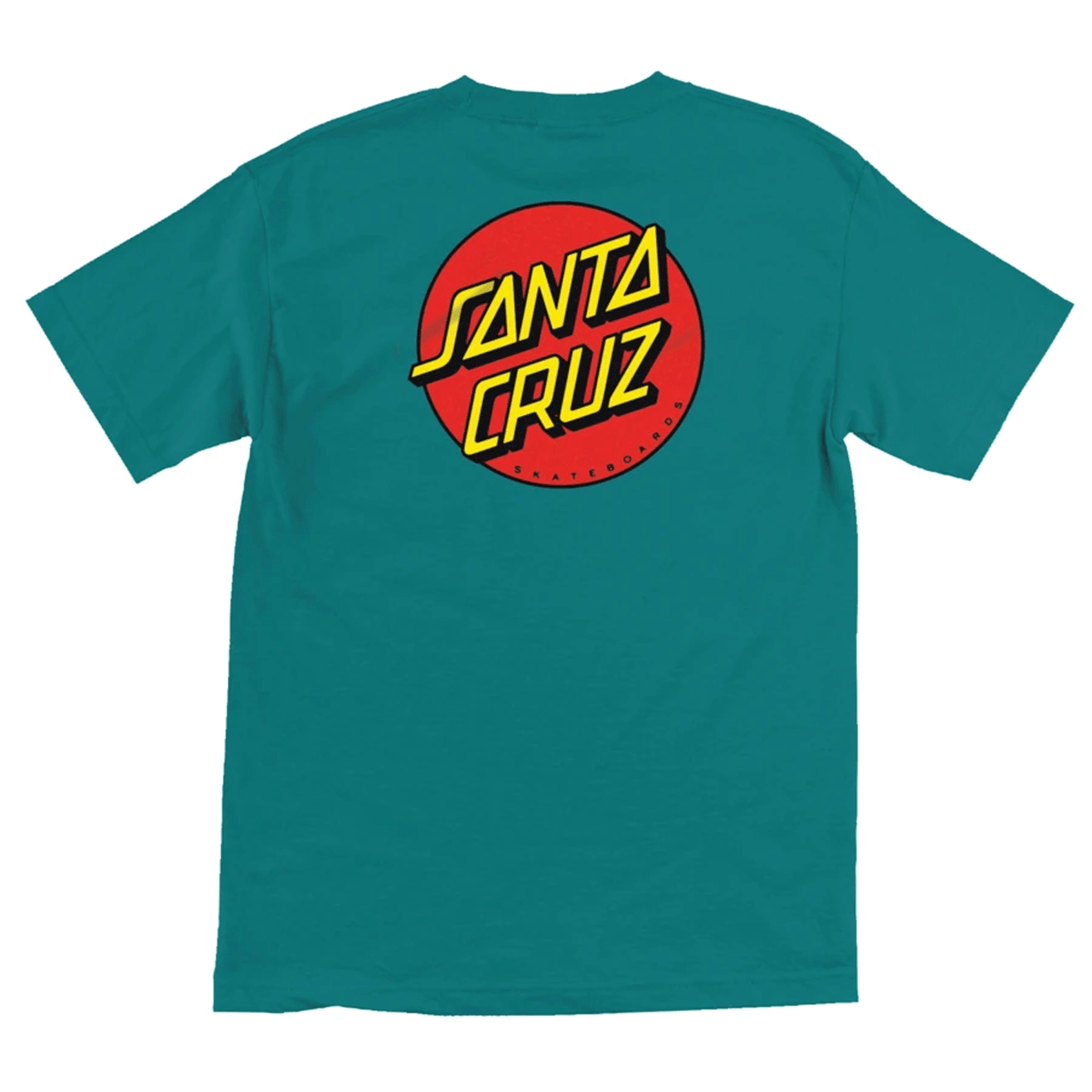 Santa Cruz Shirt Classic Dot Teal - TGM Skateboards