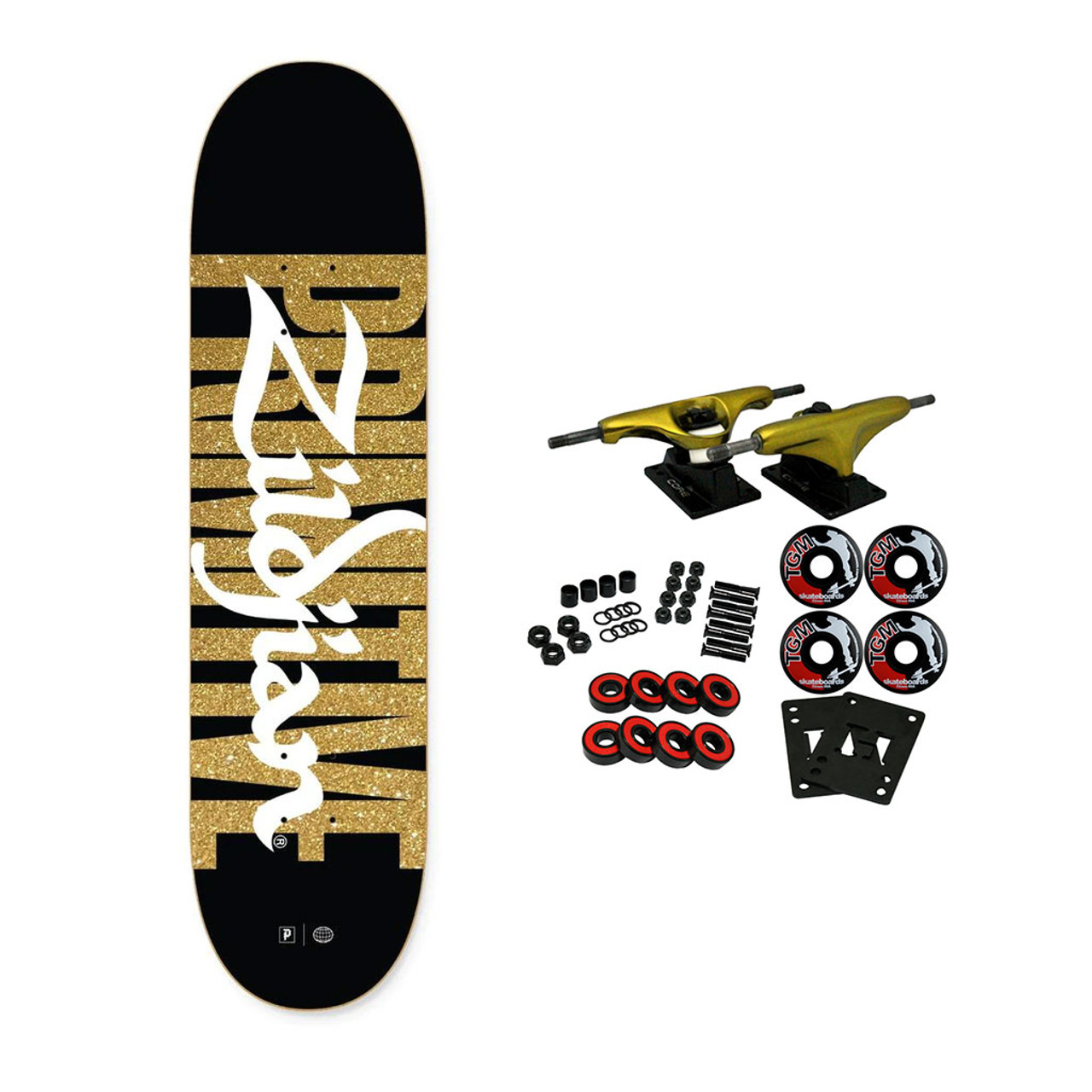 Primitive Skateboard Complete Zildjian Unite Black/Gold Glitter 8.38