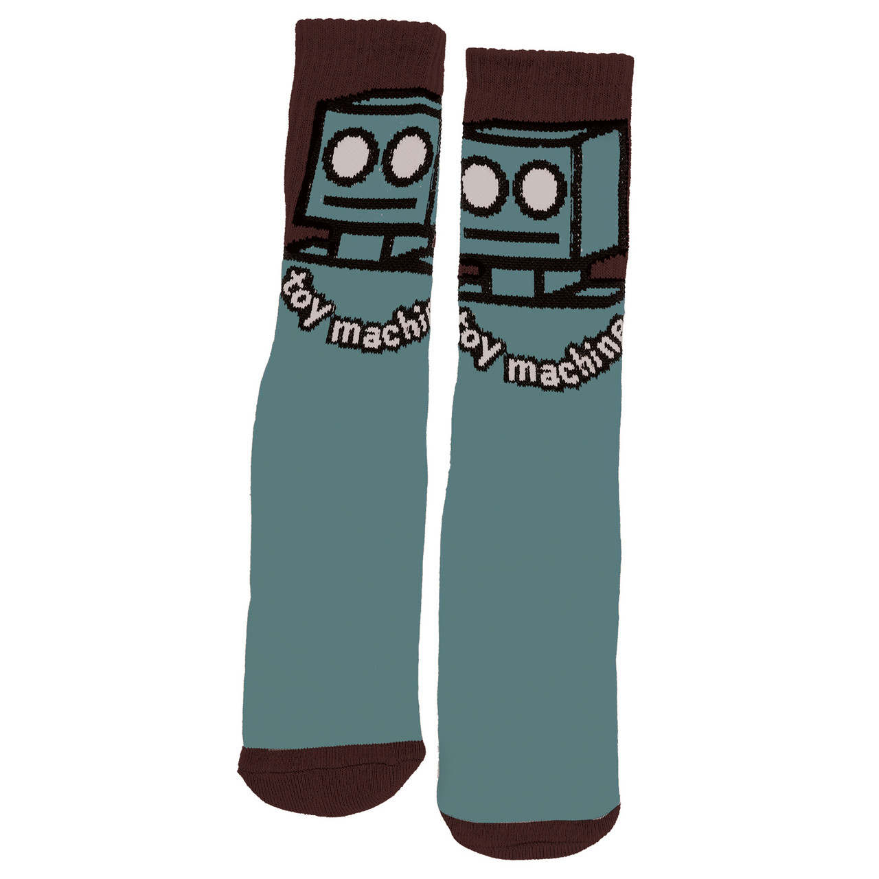 Toy Machine Skateboard Socks Robot Slate Crew Pair