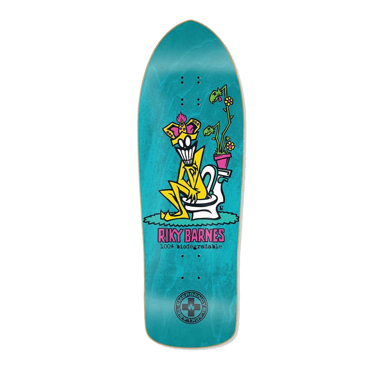 Black Label Deck Barnes Biodegradable Aqua Old School Re-Issue