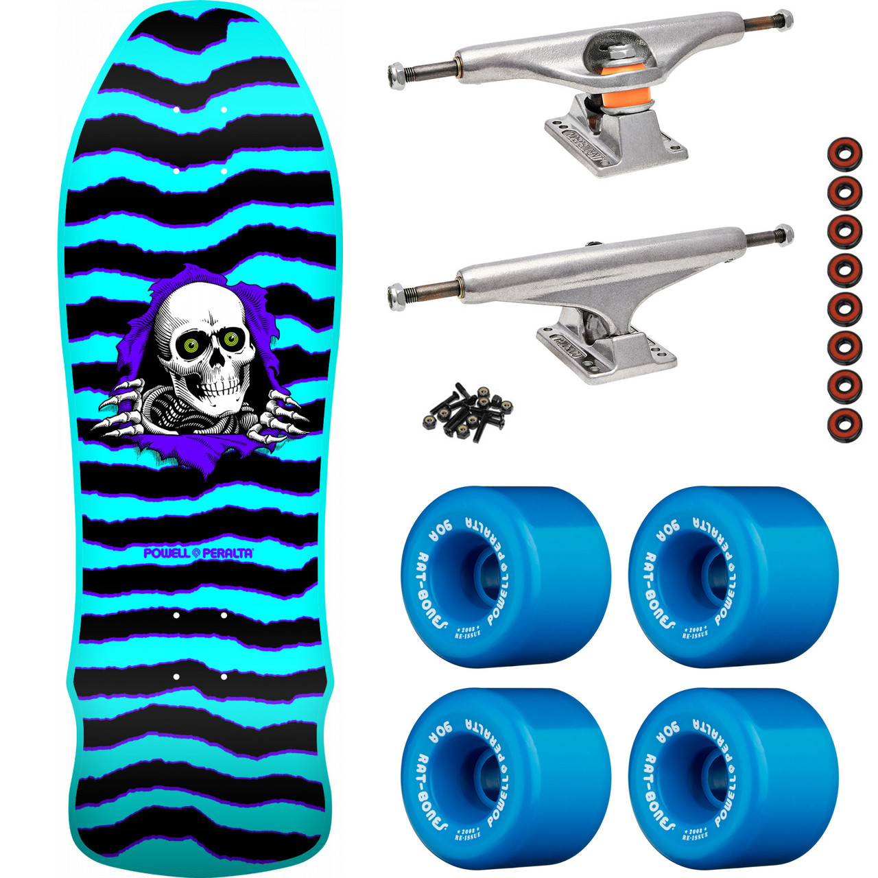 Powell Peralta Geegah Ripper Aqua, Independent, Rat Bones Aqua