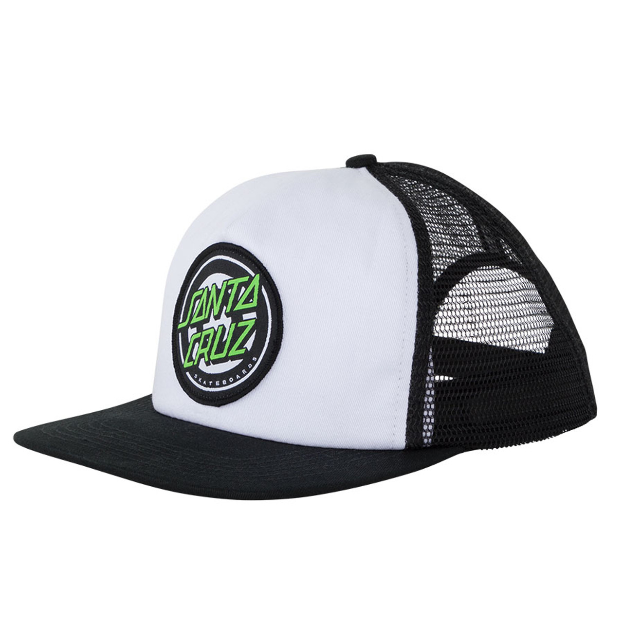 Santa Cruz Skateboards Hat Rob Roskopp Target Dot Mesh Trucker White/Black