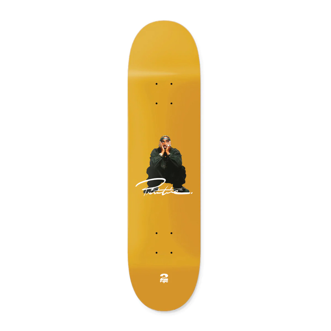 Primitive Skateboard Deck Tupac Shakur Gold 8.38