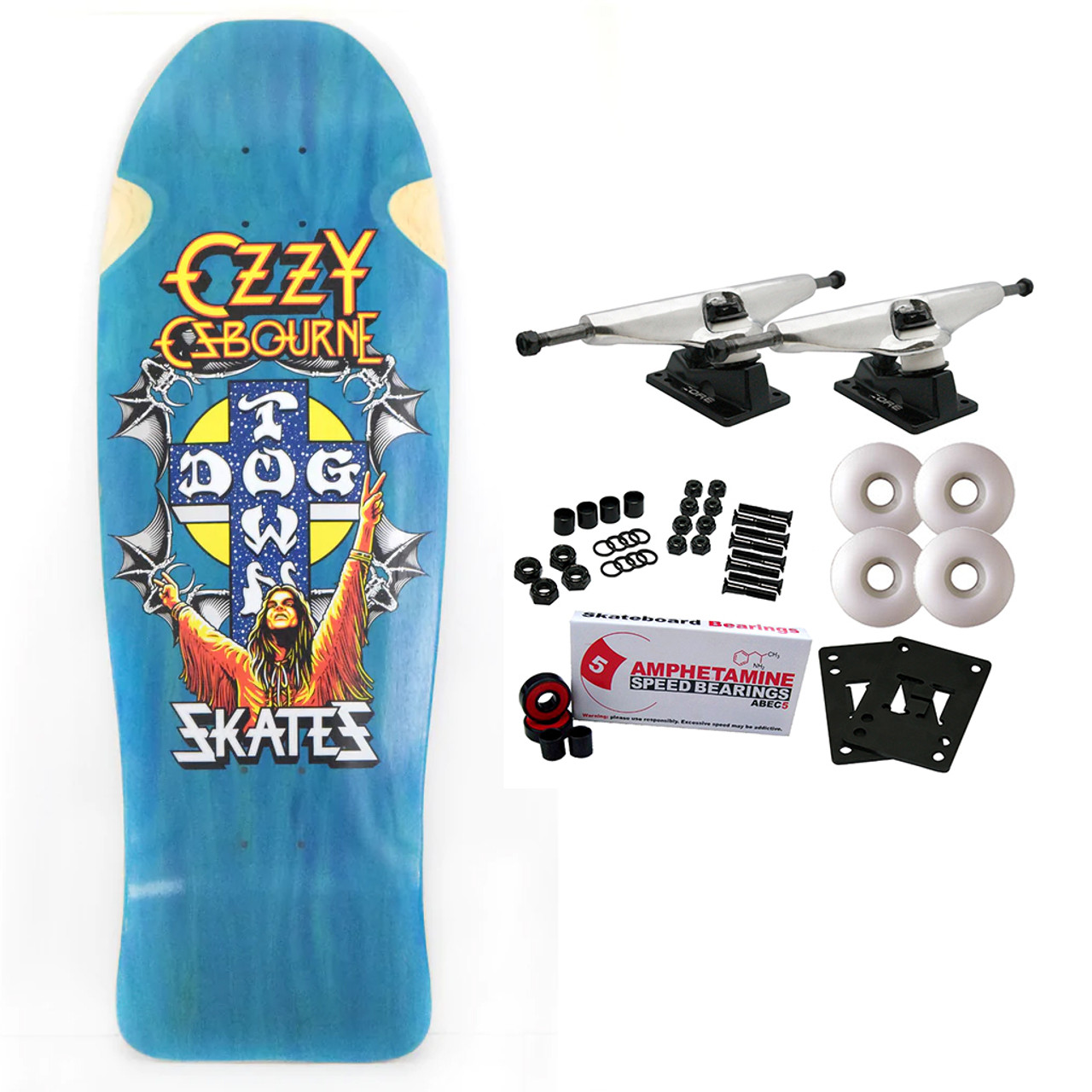 Dogtown Skateboard Complete Ozzy Osbourne Blue 10.12