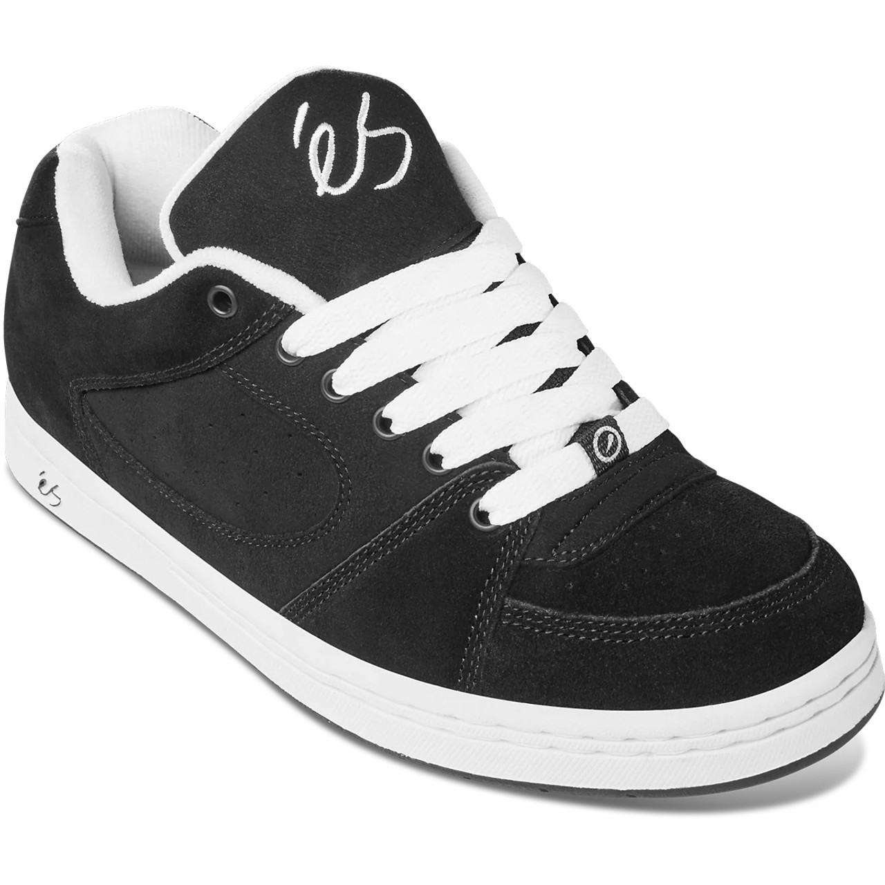 Es Skateboard Shoes Accel OG Black/White/Black Mens - TGM Skateboards