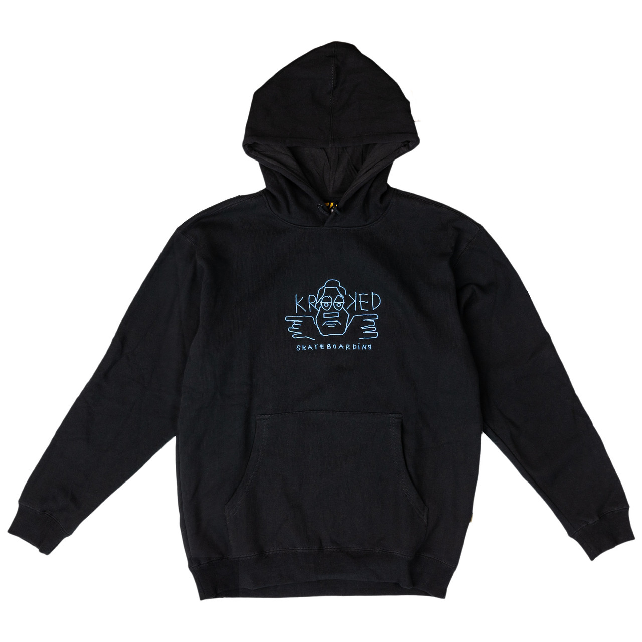 Krooked Skateboards Hoody Arketype Raw Black