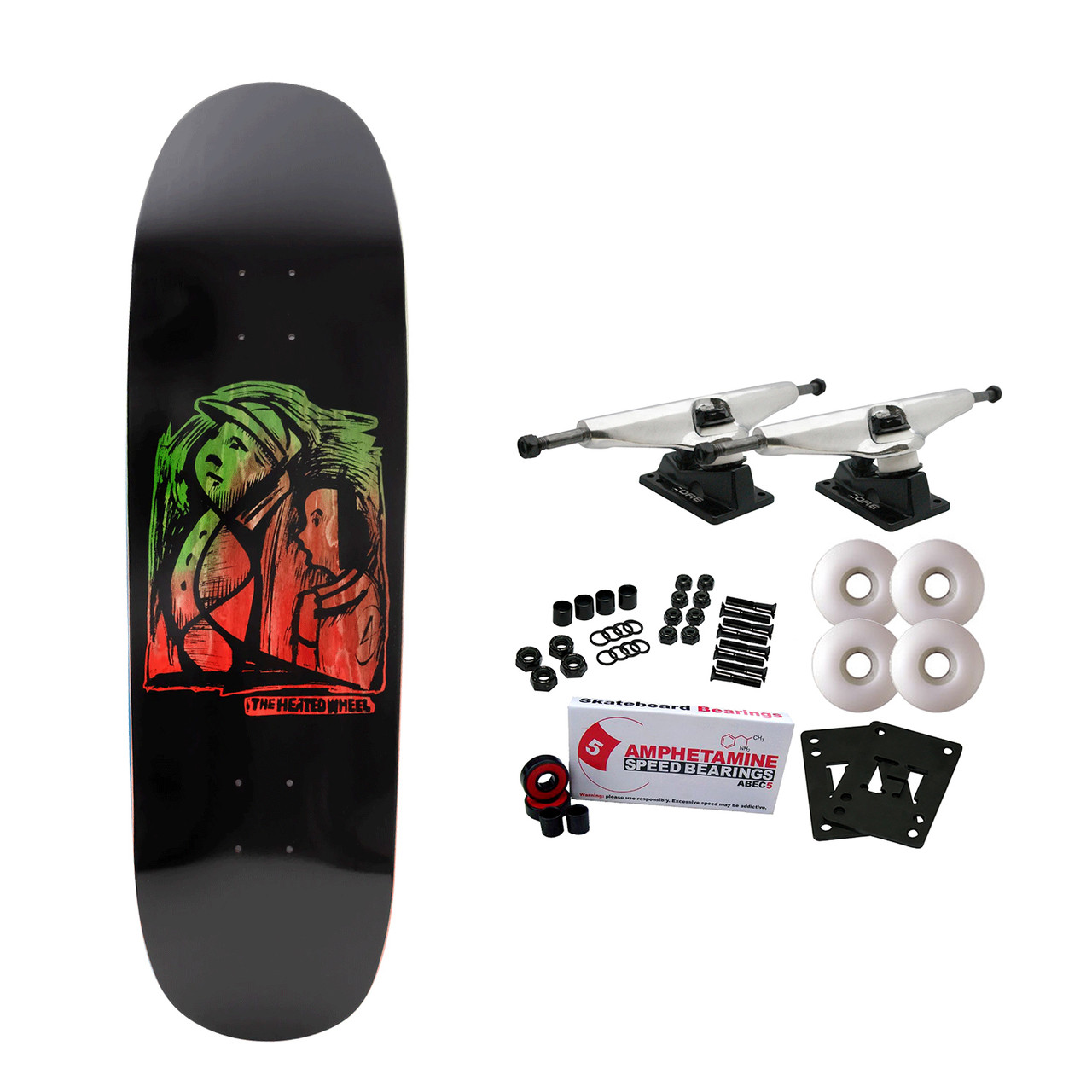 The Heated Wheel Skateboard Complete Frontier 9.25