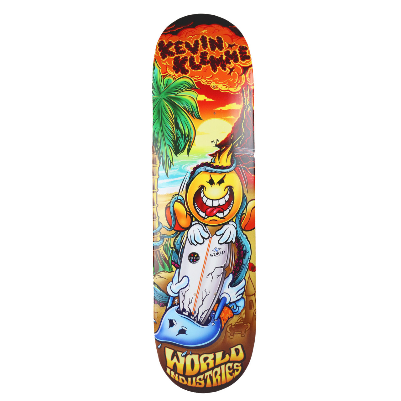 World Industries Skateboard Deck Kevin Klemme Surfs Up 8.25