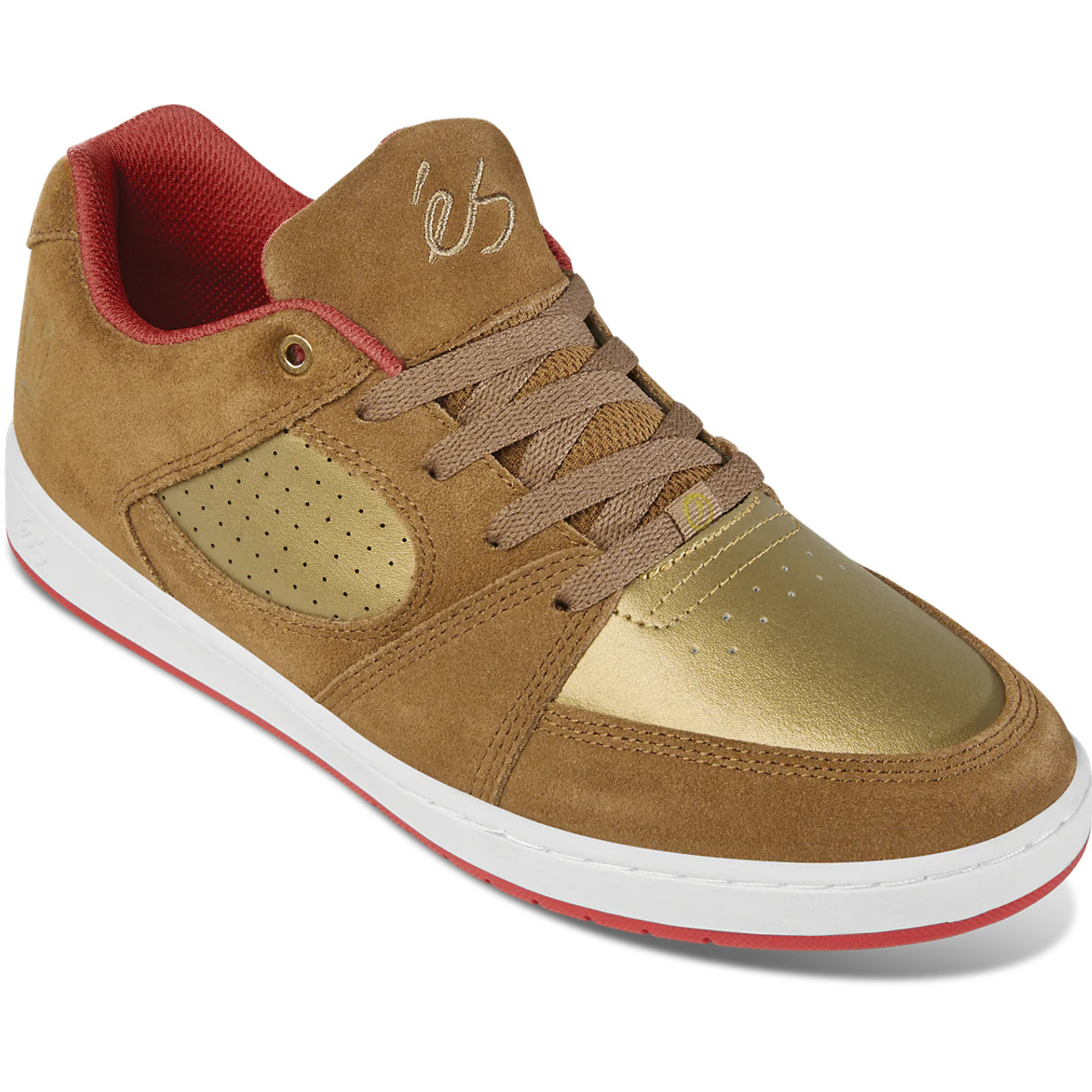 ES Skateboard Shoes Accel Slim Brown/Bling/Bling Chinese New Year