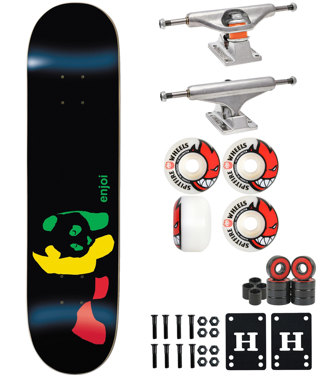 paralelo Admirable ponerse nervioso Enjoi Premium Professional Skateboard with Independent Trucks + Spitfire  Wheels
