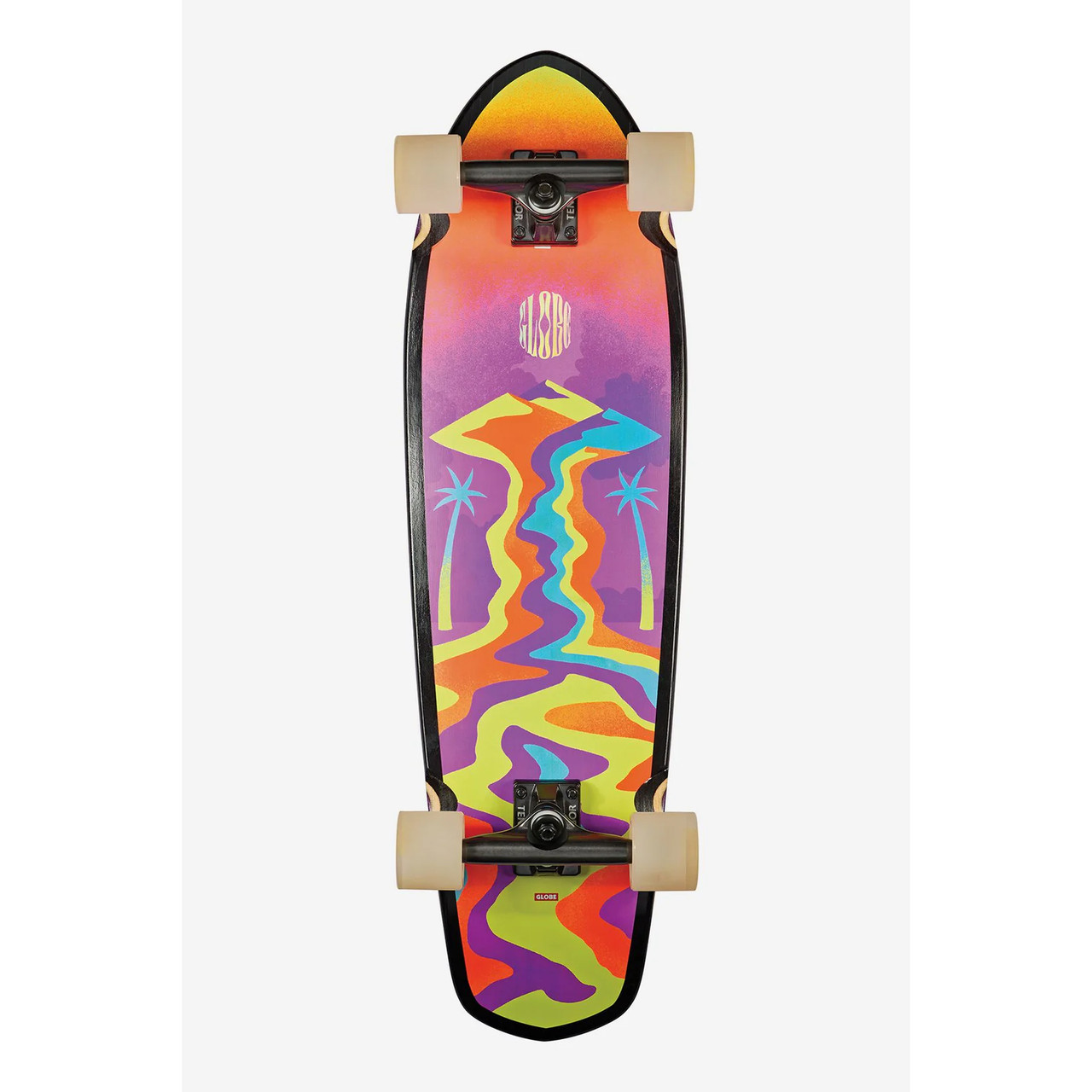 Skateboard Complete Big Shape Melted Cruiser 9.125" x 32"