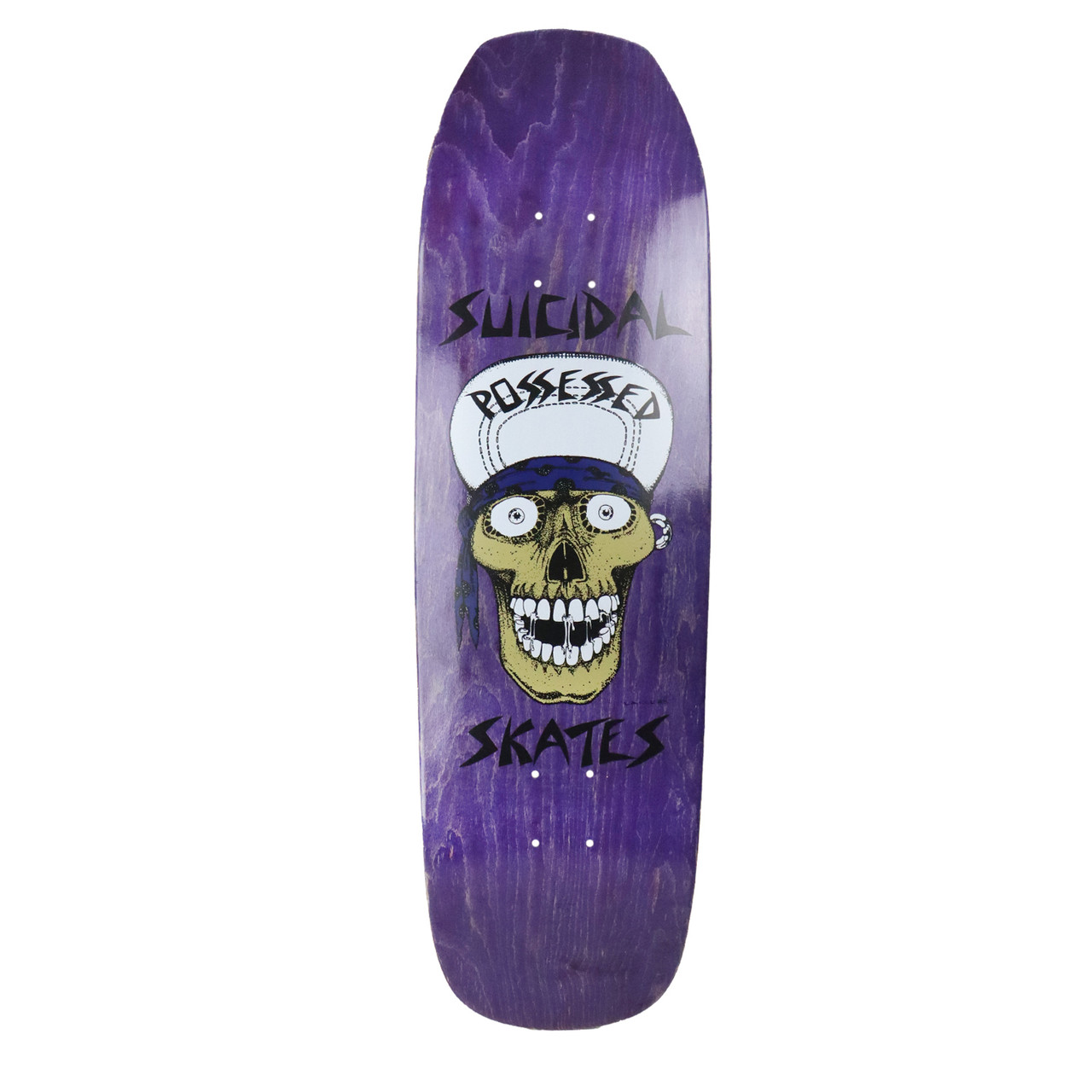 Dogtown Skateboard Deck Old School Suicidal Punk Pool Shape Purple