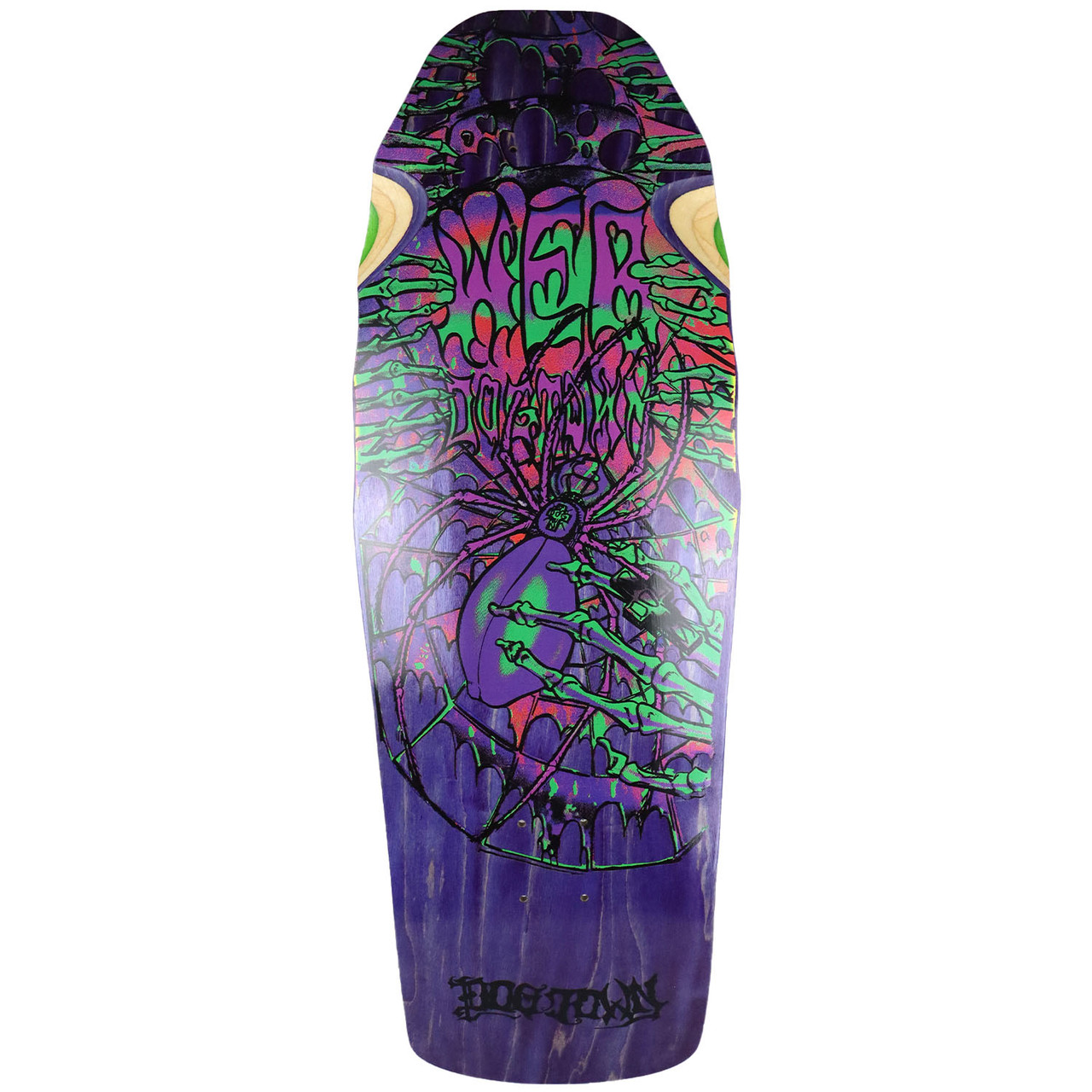 Dogtown Old School Skateboard Deck Web Purple/Black 10.25" x 30.7"