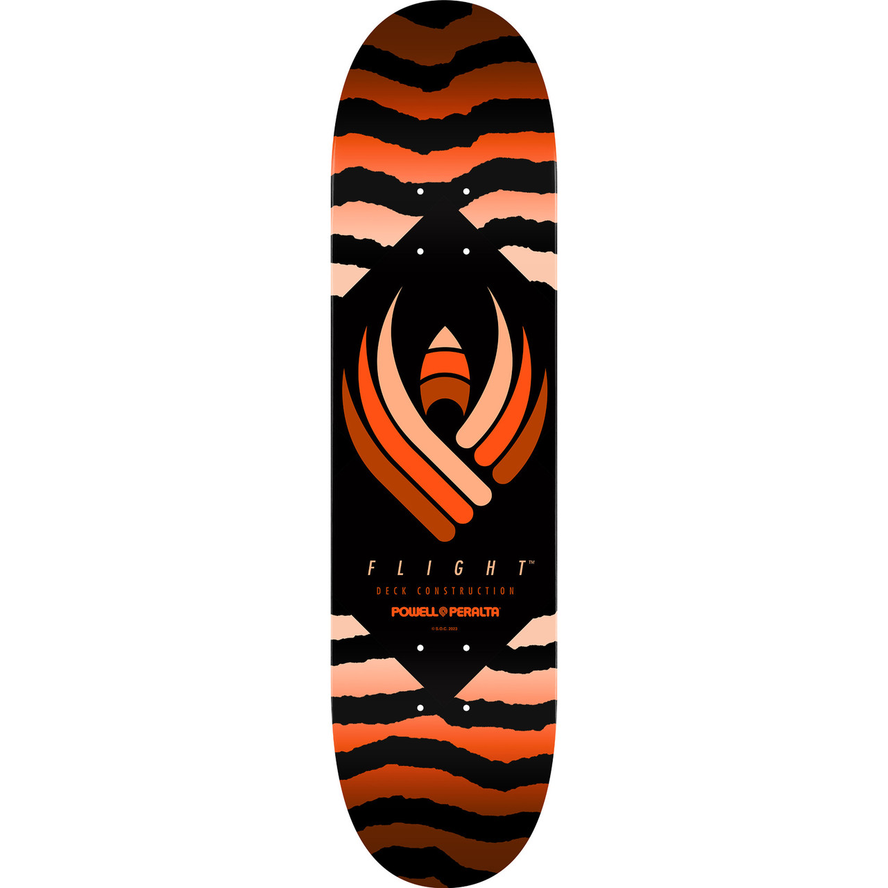 Powell Peralta Skateboard Deck Flight 249 Safari Orange 8.5