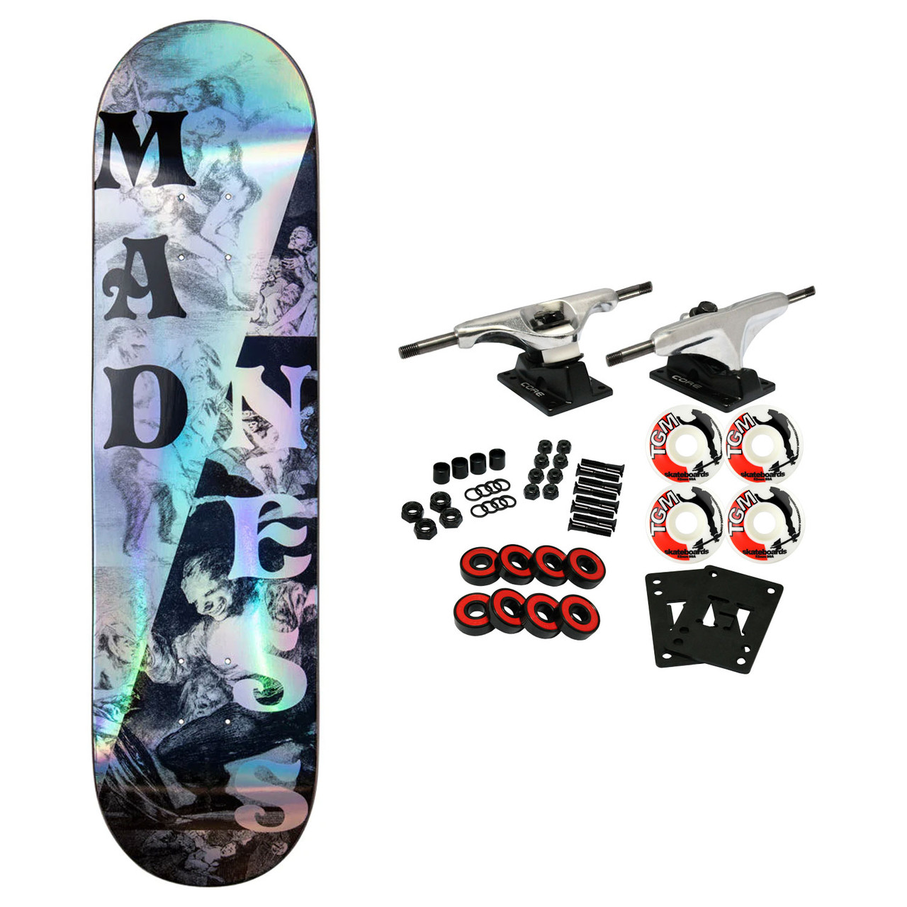 Madness Skateboard Complete Split Overlap Popsicle Holographic 8.0