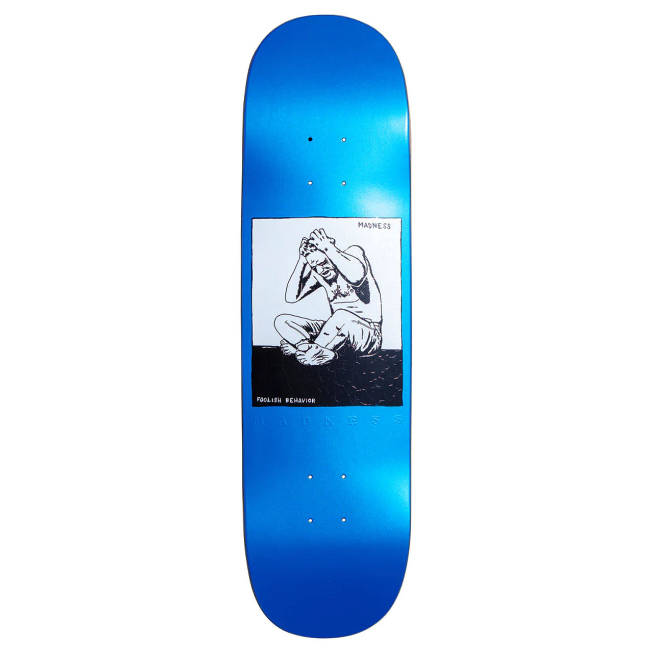 Madness Skateboard Deck Stressed Popsicle Blue/White 8.375