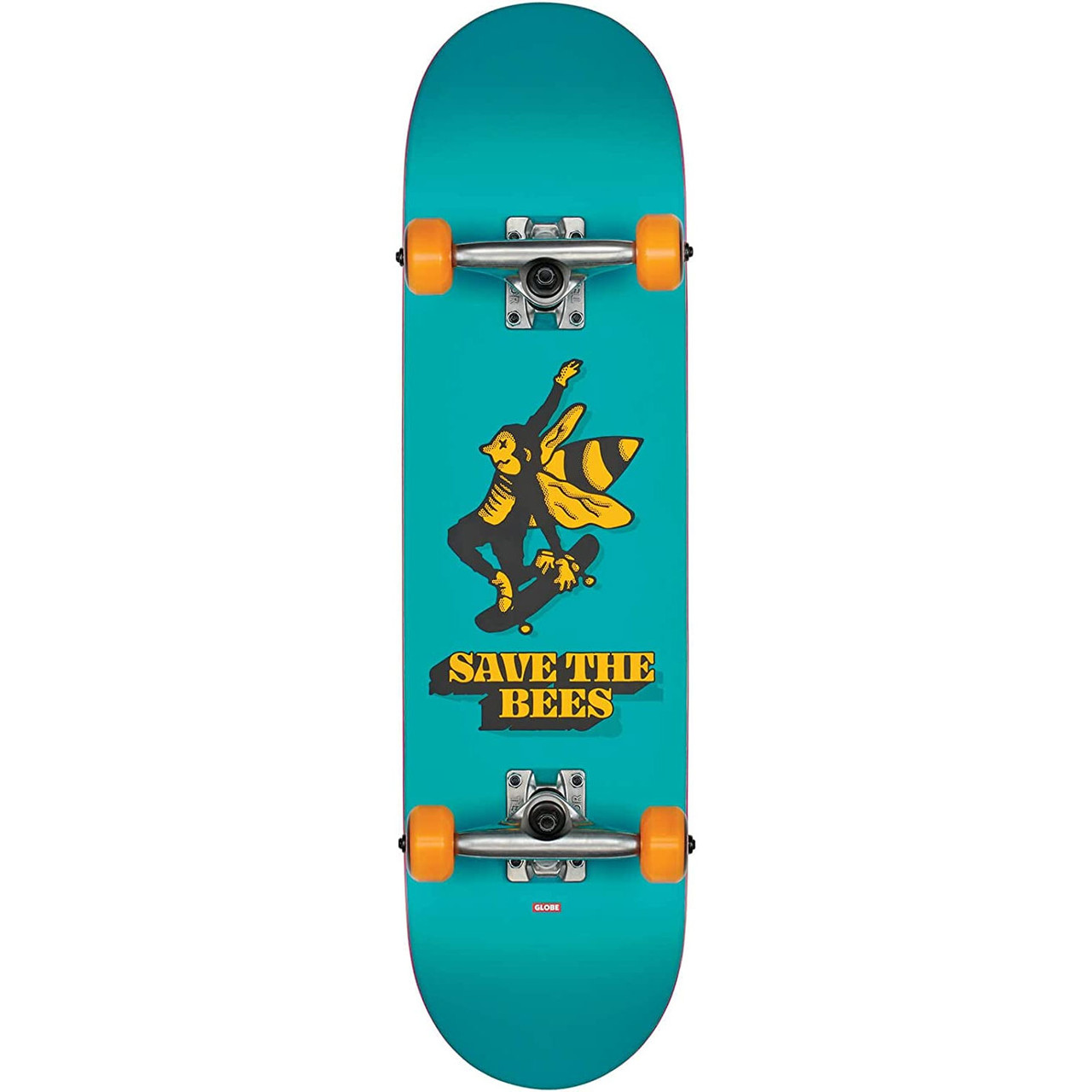 kom ouder zag Globe Skateboard Complete Kids Save the Bees Blue 7.6"