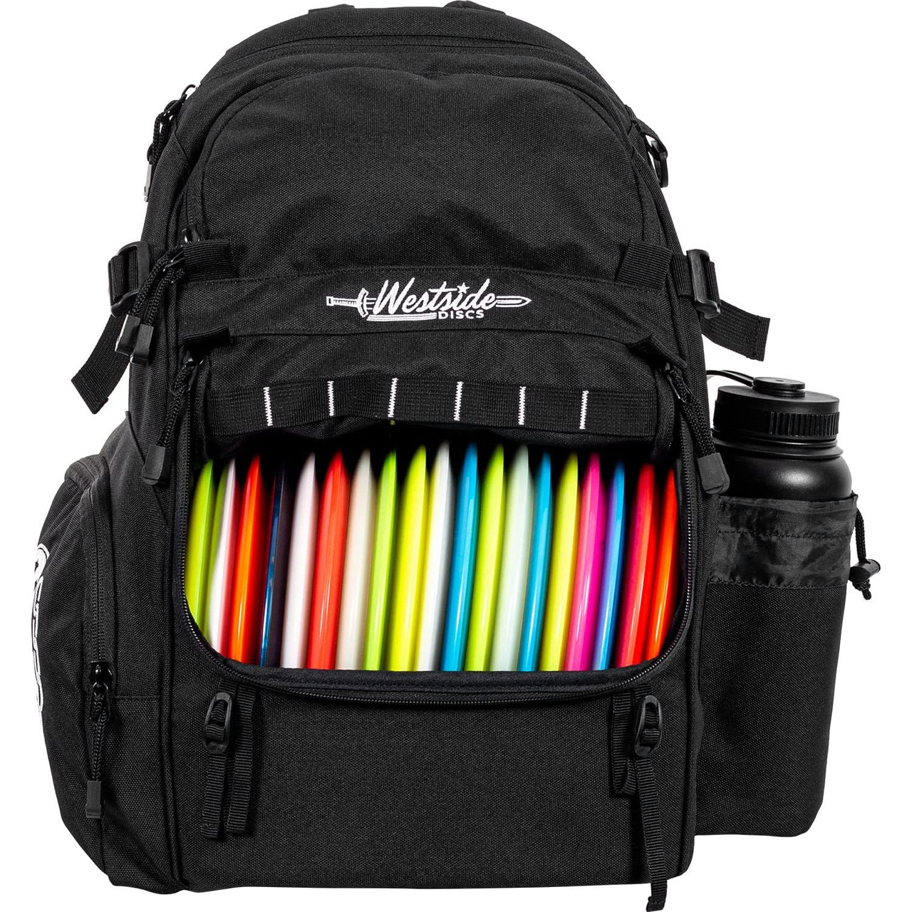 Westside Disc Golf Backpack Bag Refuge Black Holds 20 Discs