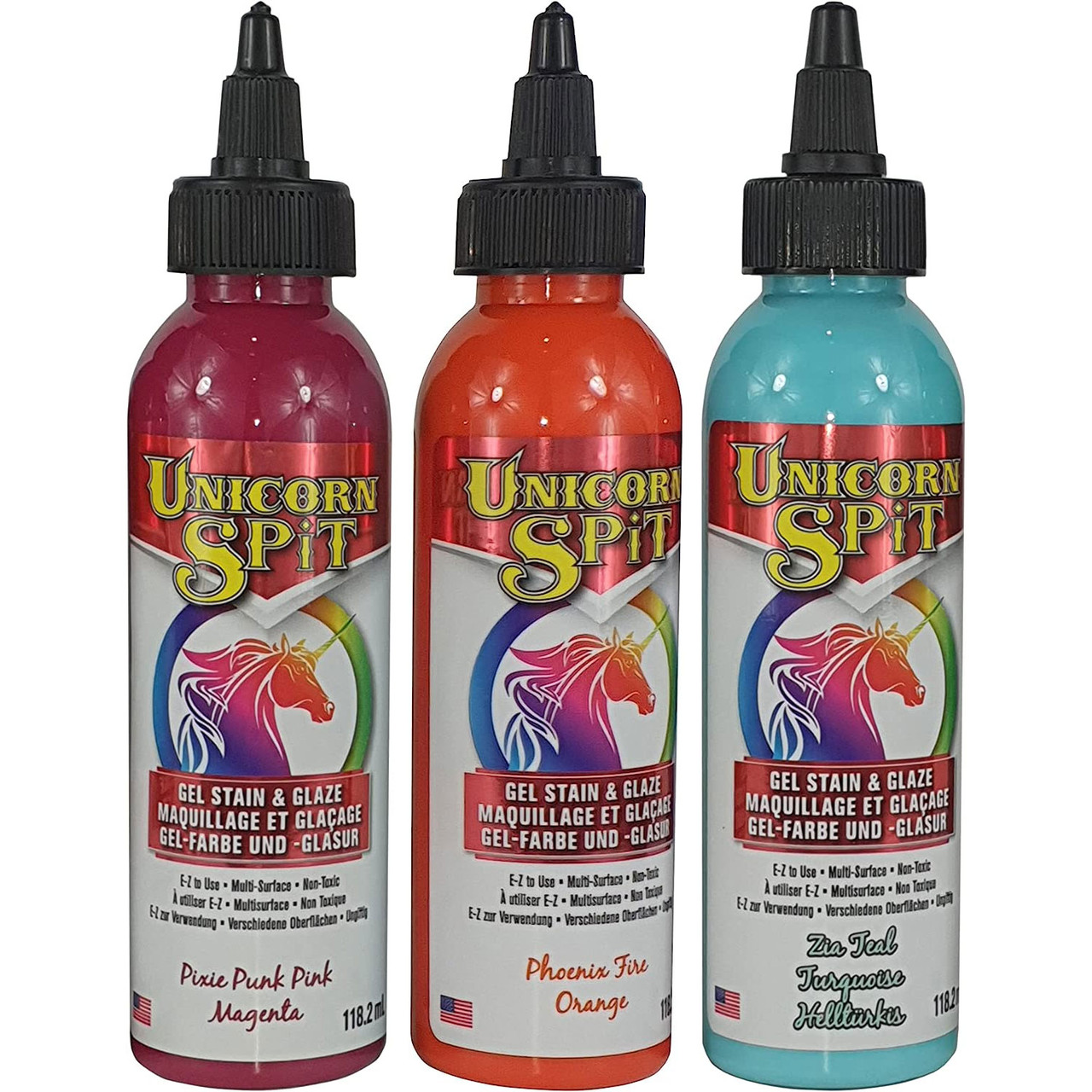 Unicorn Spit Concentrated Gel Stain and Glaze 4.0oz Calypso Collection  3-Pack