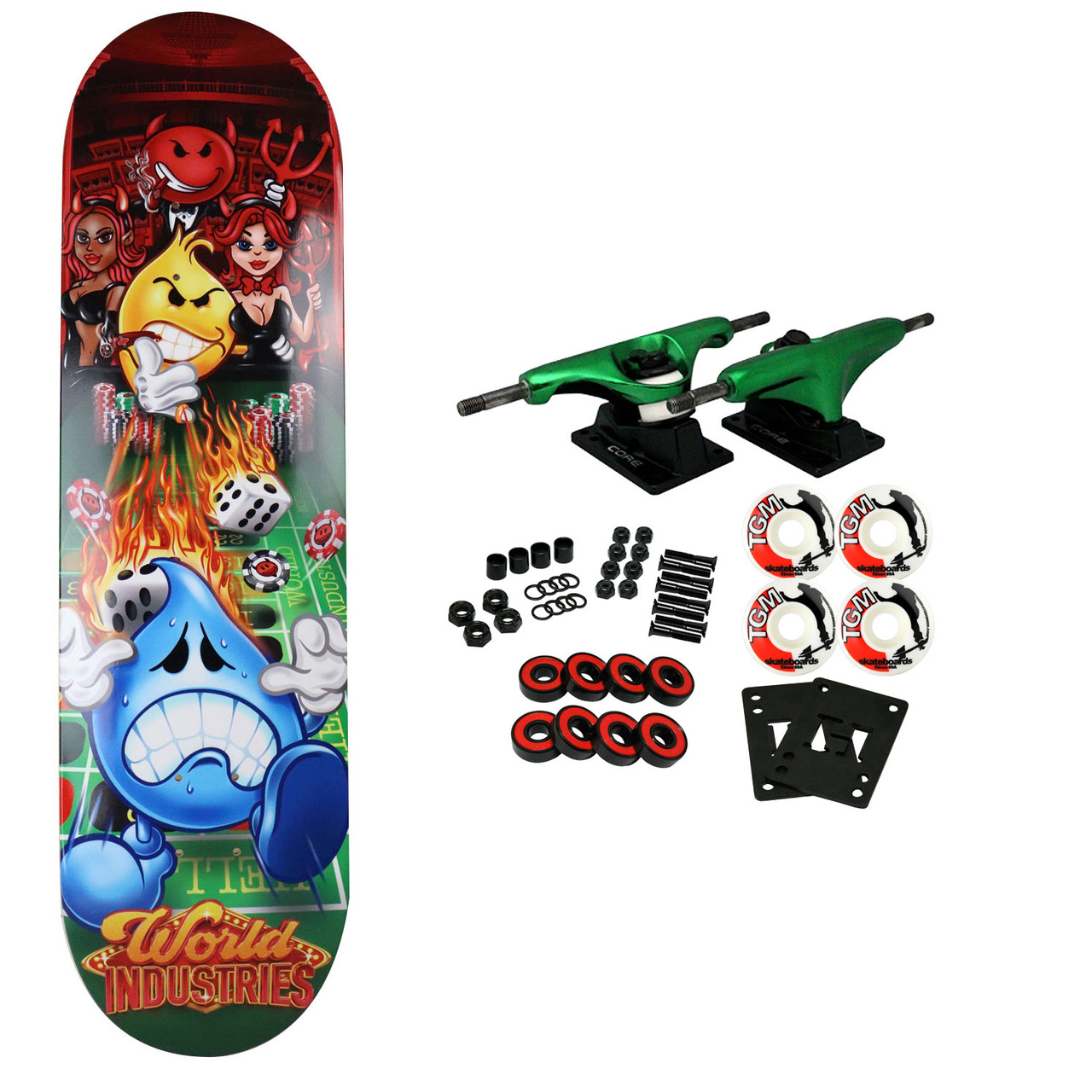 World Industries Skateboard Complete Casino 8.3