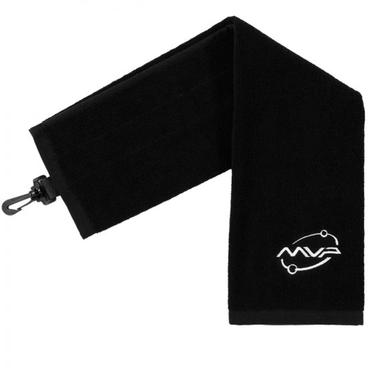 MVP Disc Golf Towel Tri-Fold Black 23.25