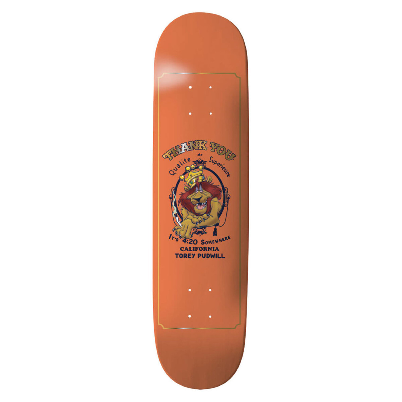 Thank You Skateboard Deck Torey Pudwill Roll Up 8.25