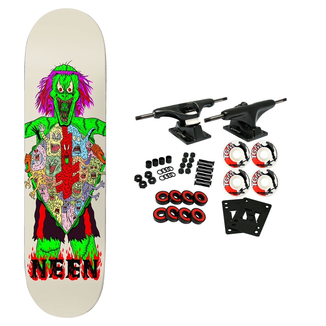 Deathwish Skateboard Complete Neen Nightmare City 8.0