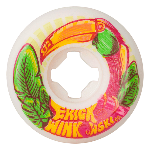 OJ Wheels Skateboard Wheels 53mm Winkowski Tropics Elite Mini Combo 99A  White