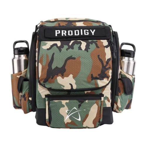 Prodigy Disc Golf Bag BP-1 V3 Backpack Green Camo Holds up to 24 Discs