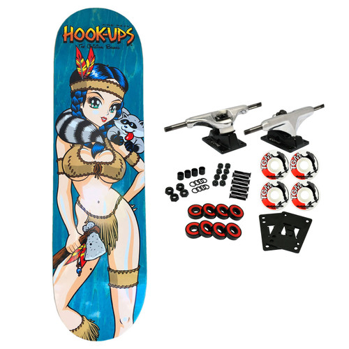 Hook Ups Skateboard Deck Pocahook-ups 8.5 (Assorted Colors)