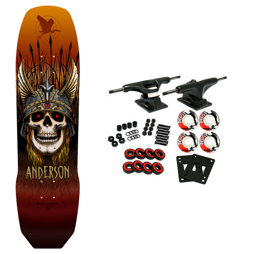 Powell Peralta Skateboard Complete Andy Anderson Heron Skull 8.45