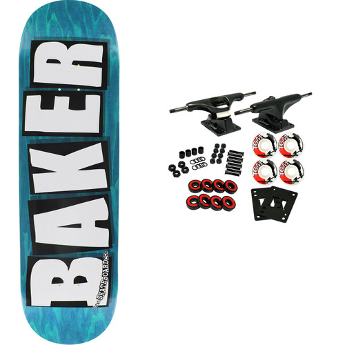 Baker Skateboard Complete Brand Logo Veneers B2 Blue 825