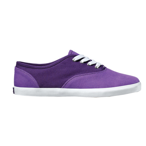 purple canvas shoes