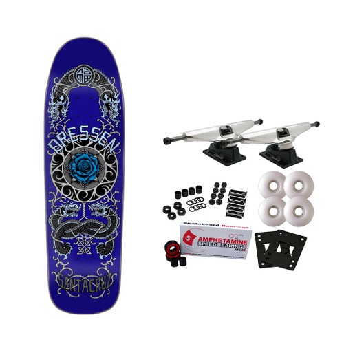 Santa Cruz Skateboard Complete Dressen Rose Crew One Shaped 9.31