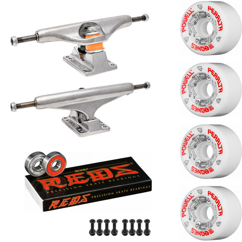 INDEPENDENT 129 Skateboard Trucks， Powell Rat Bones Black Wheels