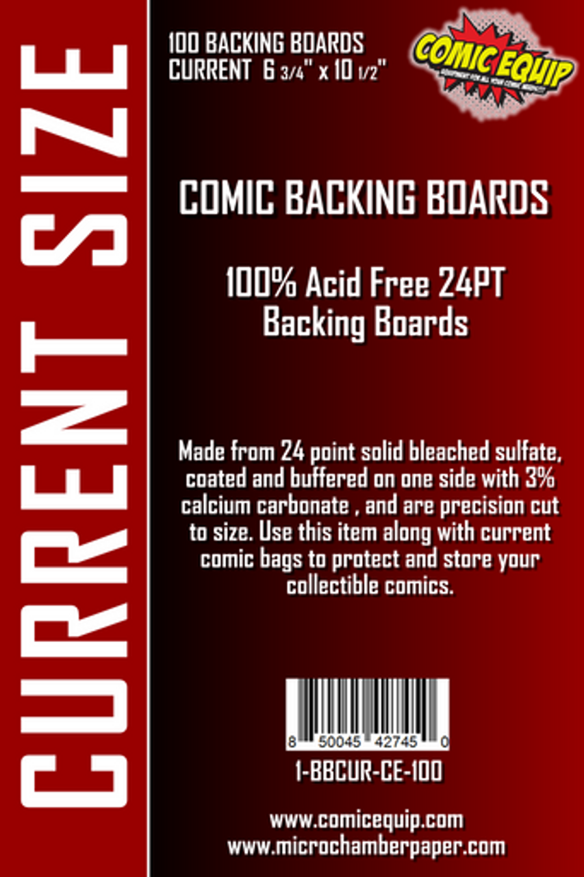 Comic Equip Current Comic Backing Boards 100 Pack