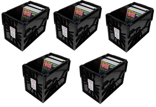 BCW 5X BULK BCW Magazine & Comic Book Storage Bins – Durable, Heavy-Duty Plastic Box for Organizing, Sorting, & Stacking –
