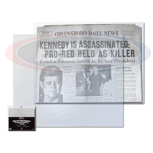 BCW Newspaper Bags – Archival Protection for Collectible Newspapers