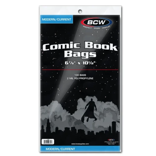 BCW BCW Current Comic Bags Case (10 Packs / 1,000 Bags) Case (10 Packs)
