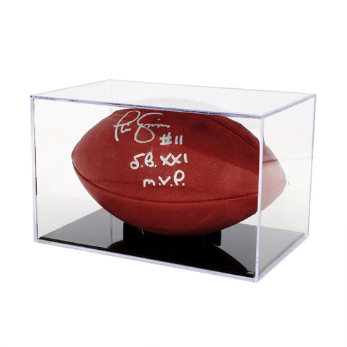 BCW Football Showcase Display Case with Black Stand - UV