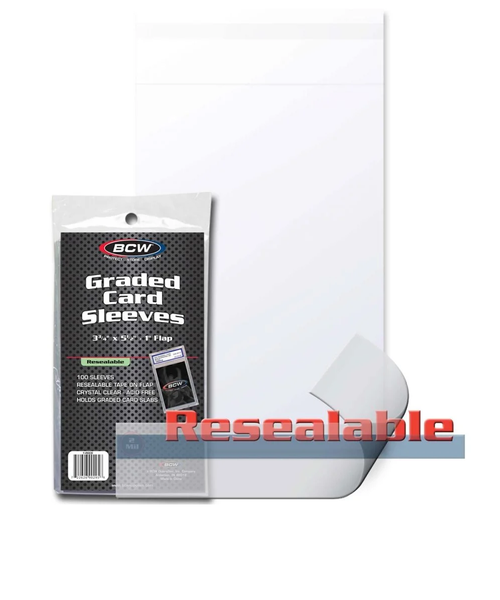 BCW Resealable Graded Card Sleeves