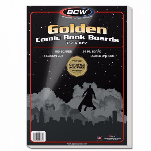 BCW Golden Size Comic Back Boards - 100 Pack