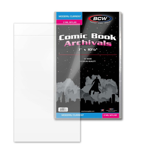 BCW Current/Modern Comic Mylar Archivals - 2 MIL