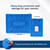 BCW 5X Bulk BCW Blue Short Comic Book Bin Bundle – Heavy Duty Plastic Storage Box for 150 Standard Comics, Acid-Free