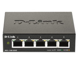 D-Link DGS-1100-05V2 commutateur réseau Géré L2 Gigabit Ethernet (10/100/1000) Noir