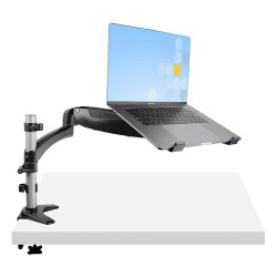 StarTech.com Support de Bureau pour Ordinateur Portable - Bras Articulé PC Portable ou Écran 34"(15kg) - Support VESA - Plateau Ordinateur Portable et Notebook Réglable - Fixation Pince Bureau