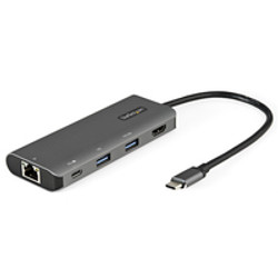 StarTech.com Adaptateur Multiport USB-C - Mini Dock USB Type-C 10Gbps avec 4K 30Hz HDMI - 100W Power Delivery Passthrough - Hub USB 3 Ports, GbE - Muti-dock USB 3.1/3.2 Gen 2 - Câble 25cm