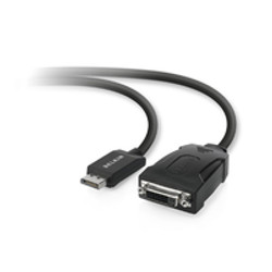 Belkin F2CD005B câble vidéo et adaptateur 1 x 20 pin DisplayPort 1 x 24 pin digital DVI Noir